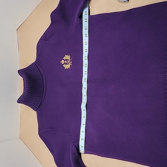 Lauren Ralph Lauren Purple Turtleneck Sweater, Size Unmarked - Picture 6 of 9